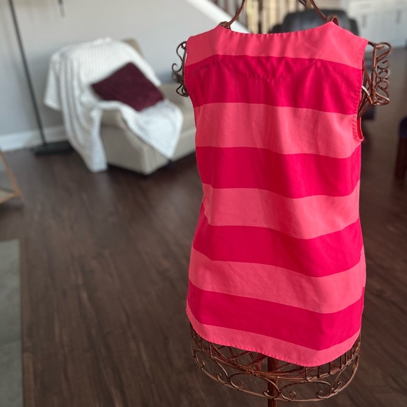 Ann Taylor LOFT Sleeveless Striped Blouse Small - Picture 9 of 13